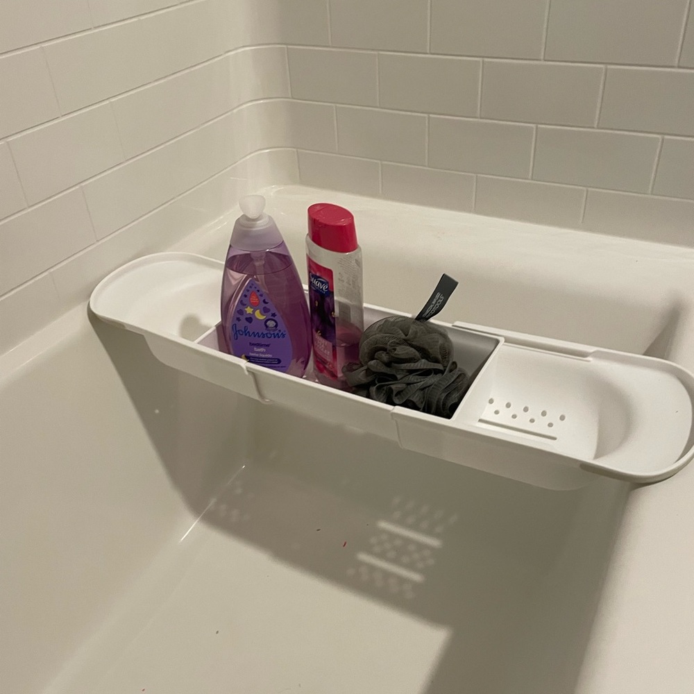 Expendable Bath Tub Caddy Tray Holder Shelf organizer. - Picture 4 of 5